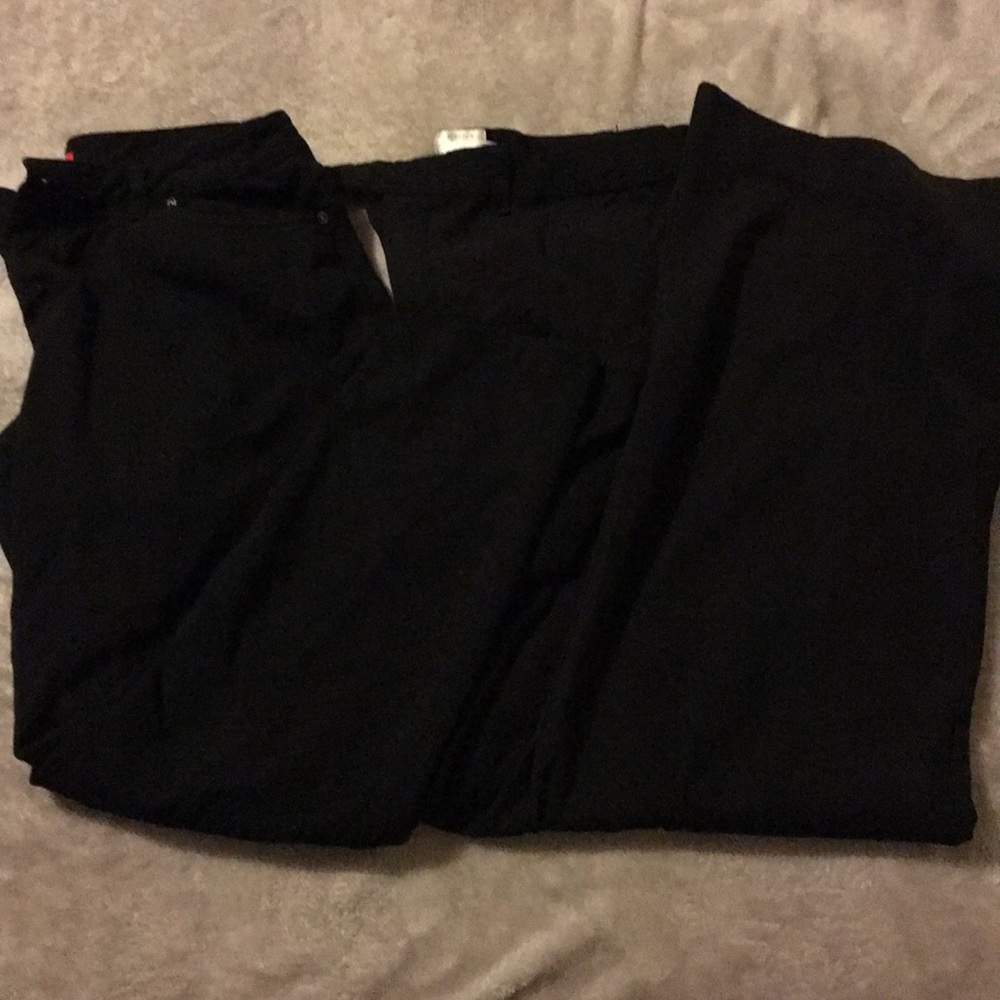 Izod and old navy black pants bundle 2 pairs size 8